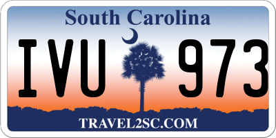 SC license plate IVU973