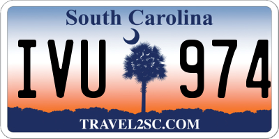 SC license plate IVU974