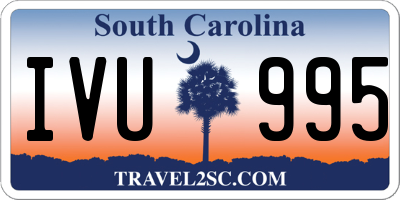 SC license plate IVU995