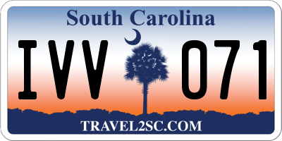 SC license plate IVV071