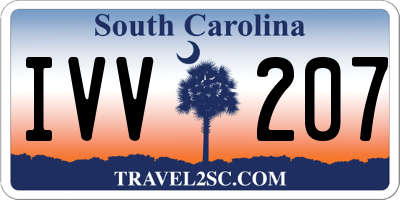 SC license plate IVV207