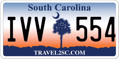 SC license plate IVV554