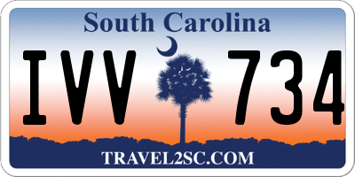 SC license plate IVV734