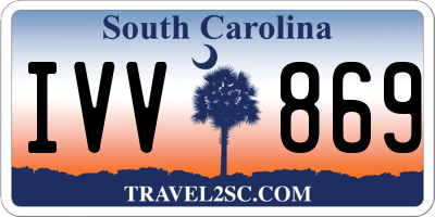 SC license plate IVV869