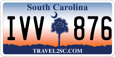 SC license plate IVV876