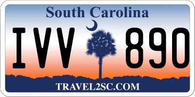 SC license plate IVV890