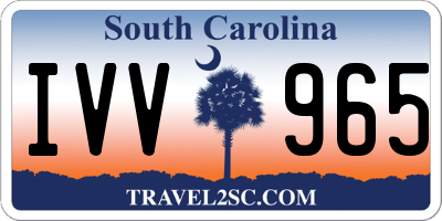 SC license plate IVV965