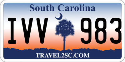 SC license plate IVV983
