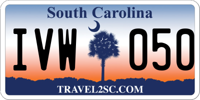 SC license plate IVW050
