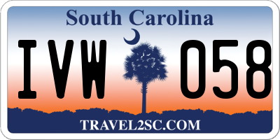 SC license plate IVW058