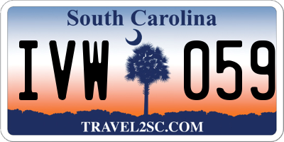 SC license plate IVW059