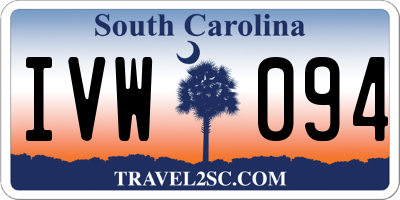 SC license plate IVW094