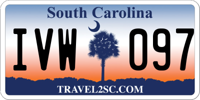 SC license plate IVW097