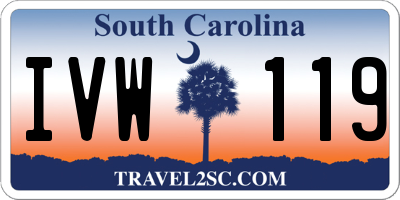 SC license plate IVW119