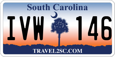 SC license plate IVW146