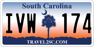 SC license plate IVW174