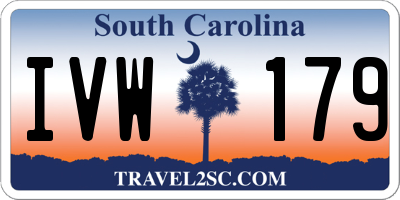 SC license plate IVW179