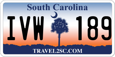 SC license plate IVW189