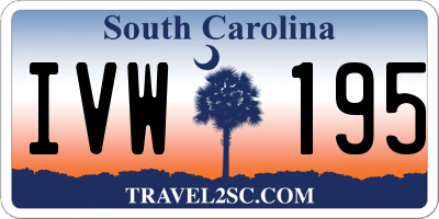 SC license plate IVW195