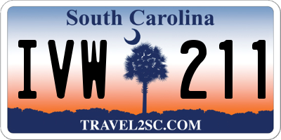 SC license plate IVW211