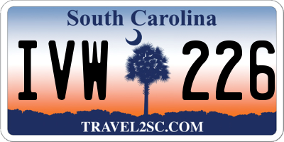SC license plate IVW226