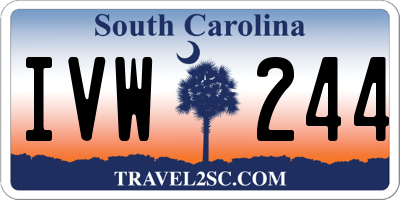 SC license plate IVW244