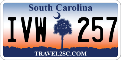 SC license plate IVW257
