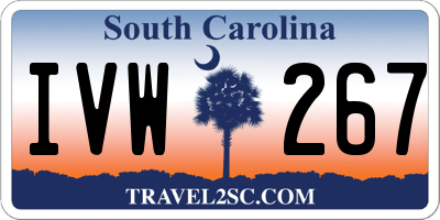 SC license plate IVW267