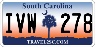 SC license plate IVW278