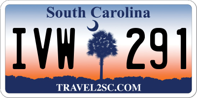 SC license plate IVW291