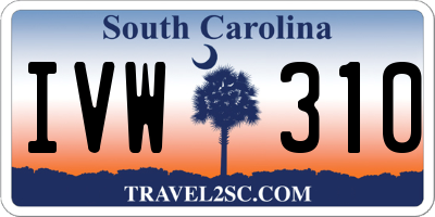 SC license plate IVW310
