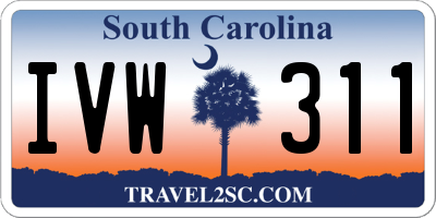 SC license plate IVW311