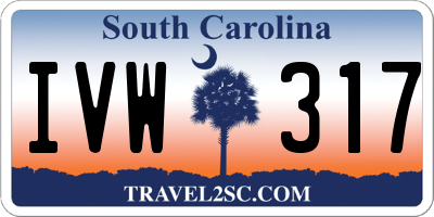 SC license plate IVW317