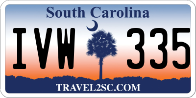 SC license plate IVW335