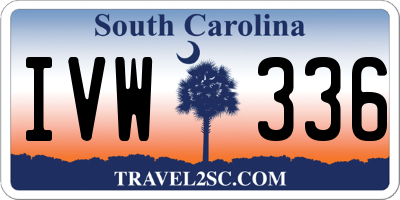 SC license plate IVW336