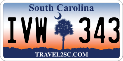 SC license plate IVW343