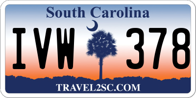 SC license plate IVW378