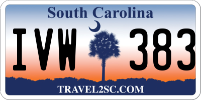 SC license plate IVW383