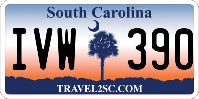 SC license plate IVW390