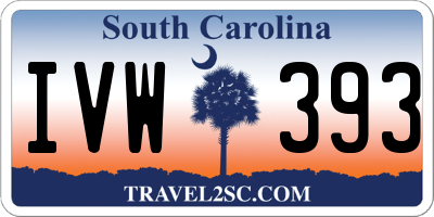 SC license plate IVW393