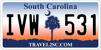 SC license plate IVW531