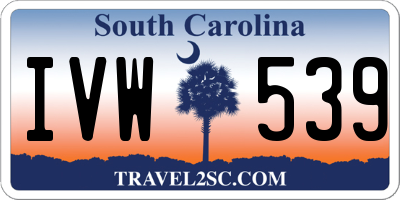 SC license plate IVW539
