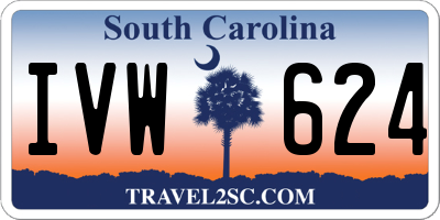 SC license plate IVW624