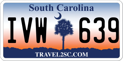 SC license plate IVW639