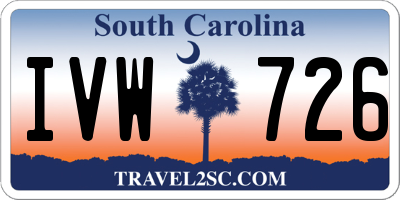 SC license plate IVW726