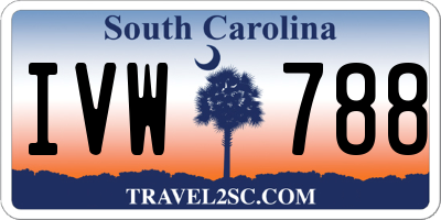 SC license plate IVW788