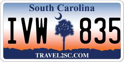 SC license plate IVW835