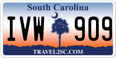 SC license plate IVW909