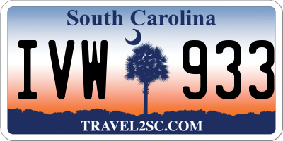 SC license plate IVW933