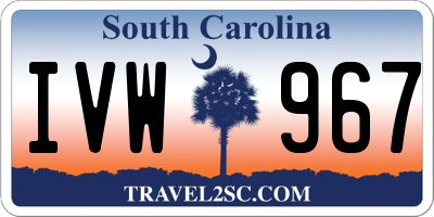 SC license plate IVW967